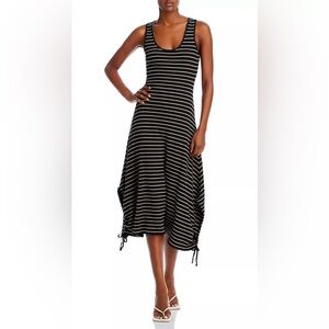 Proenza Schouler White Label Striped Sleeveless Ribbed Dress Size M